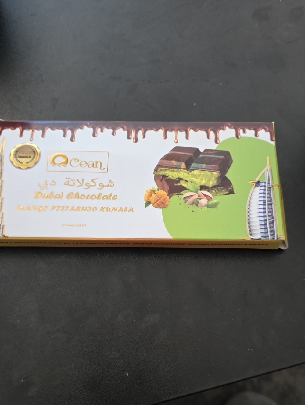 Dubai Chocolate Mango Pistachio Kunafa - Green